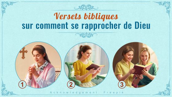 verset biblique pour se rapprocher de dieu