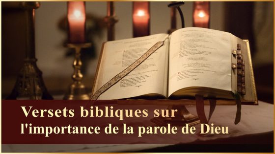 verset biblique sur l importance de la parole de dieu